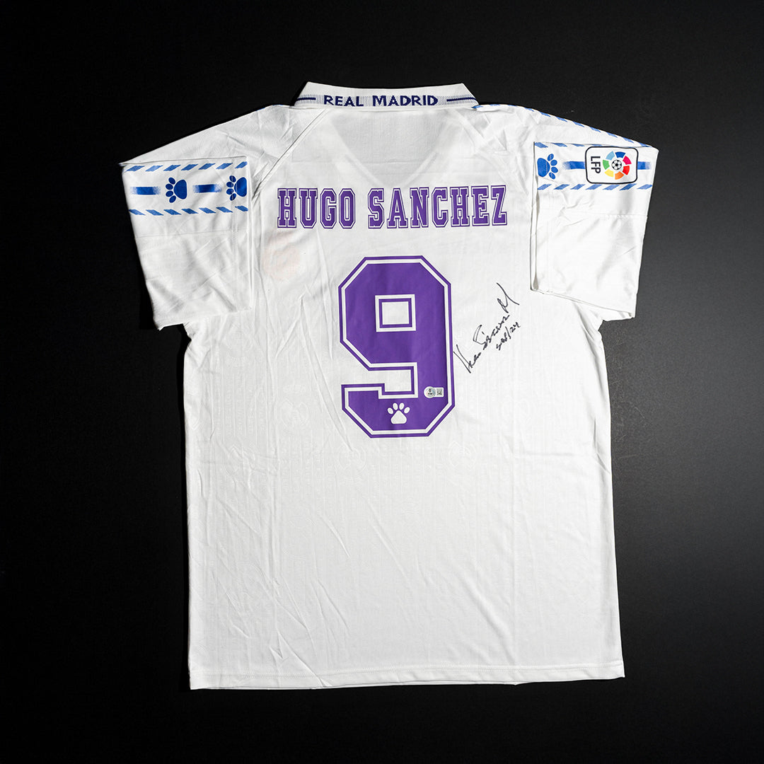 Jersey Firmado Hugo Sanchez - Real Madrid